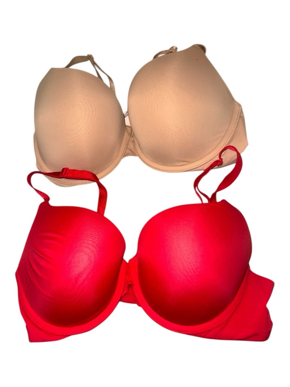 Victoria’s Secret Push Up Everyday T-Shirt Bra - Red and Nude